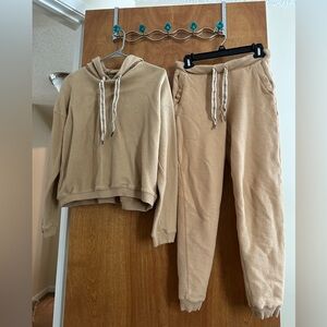 Aerie Matching Corduroy jogger & hoodie set